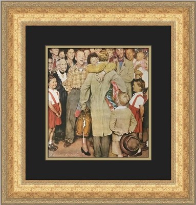 Norman Rockwell Homecoming Custom Framed Print