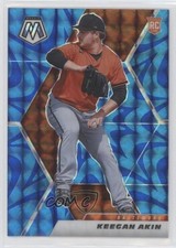 2021 Panini Mosaic Rookie Reactive Blue Mosaic Prizm Keegan Akin #239 0o1s