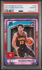 PSA 10 💎 2024-25 Donruss Optic Pink Hyper Zaccharie Risacher Rated Rookie #268