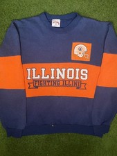 80s Illinois Fighting Illini - Vintage College Sweatshirt Medium 