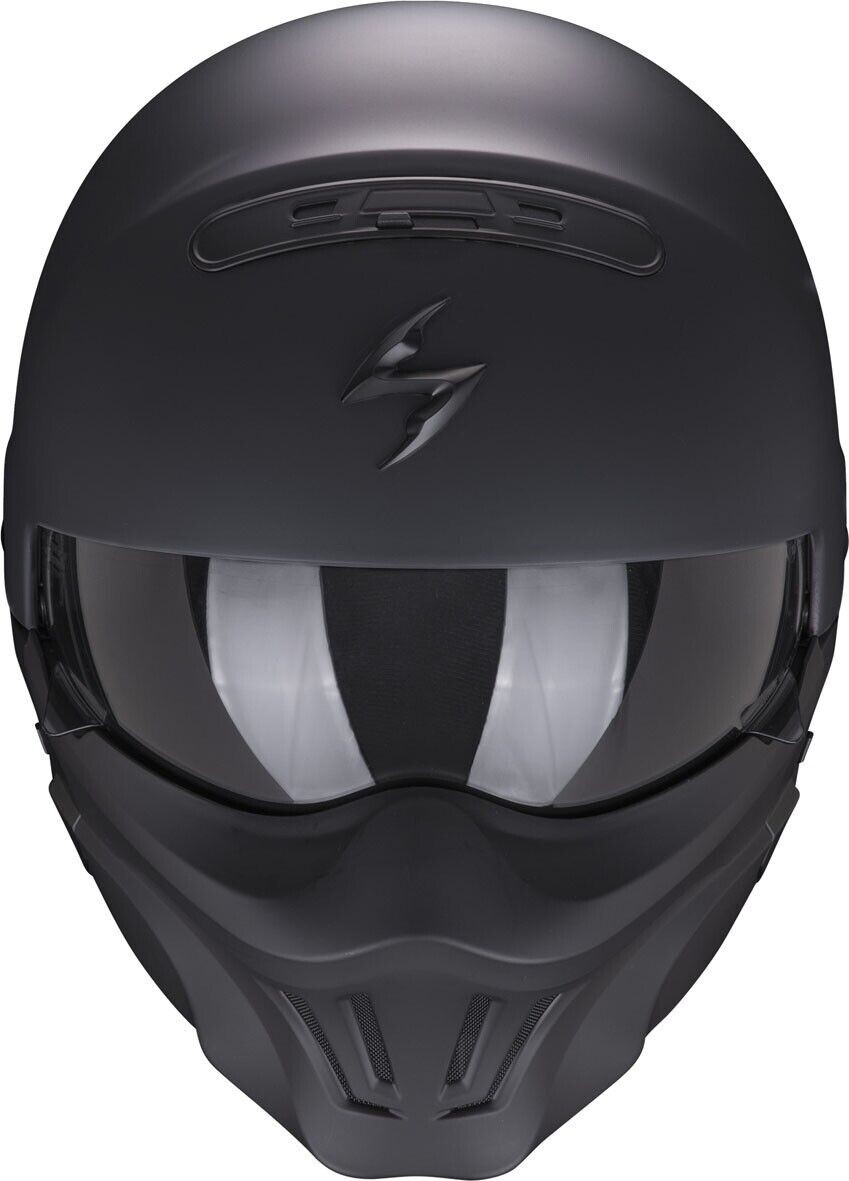 Casco jet Modulare Scorpion EXO COMBAT EVO UNI Nero opaco foto 4