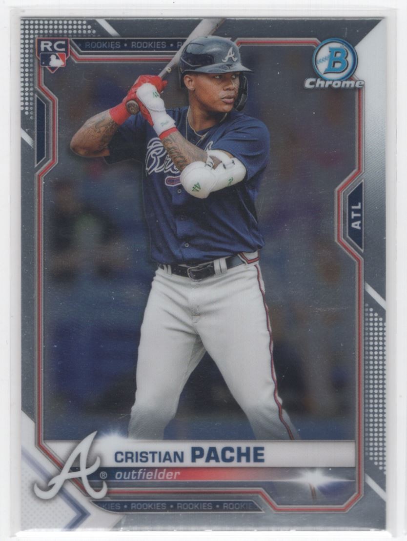 #69 2021 Bowman Chrome + Cristian Pache RC Braves