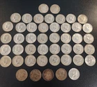 JFK half dollar lot, 46 coins, 1964-69 silver, ++