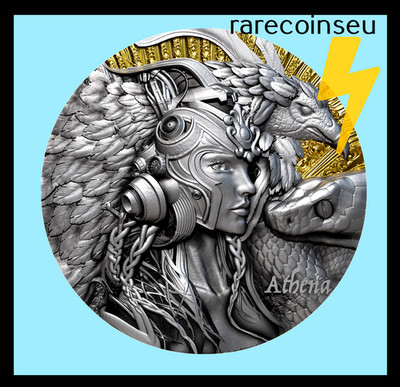 ATHENA Greek Mythology Series 2 oz Silver Coin 2000 Francs Cameroon 2025