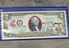 PEANUTS * Charlie Brown & Gang * Legal Tender U.S. $2 Bill *OFFICIALLY LICENSED* — photo 3