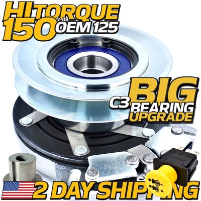 HiTorque 150ftlb AM141536 Clutch & PTO Switch JD X300 Z235 Z335 Z345 Z445 Mowers