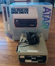 Atari 810 Disk Drive With Box Powers On But Untested SOLD AS IS