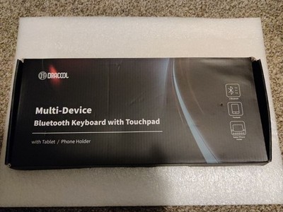 Bluetooth keyboard (Rechargable) with Touchpad and phone holder