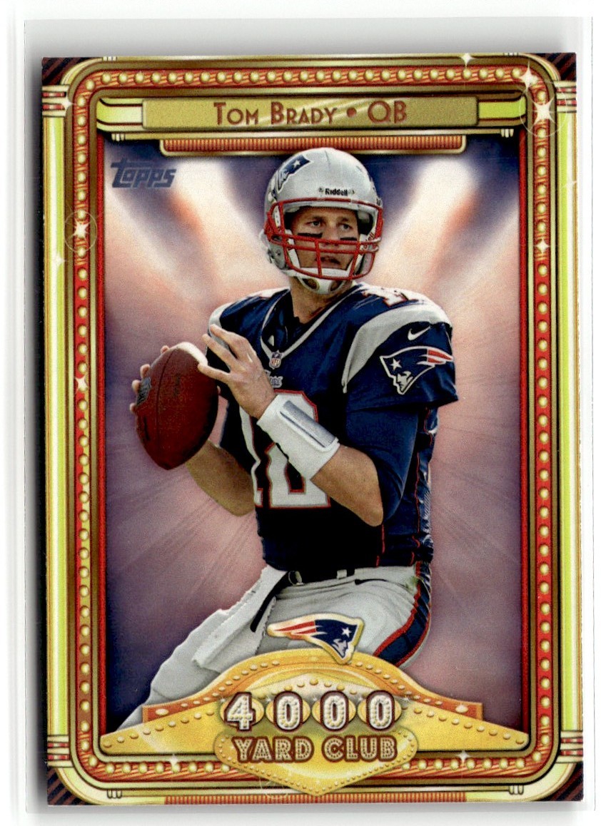 2013 Topps Chrome 4000 Yard Club Tom Brady #4