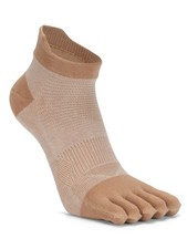 Forony Toe Socks Five Finger Ankle Athletic Running 5-10, Khaki