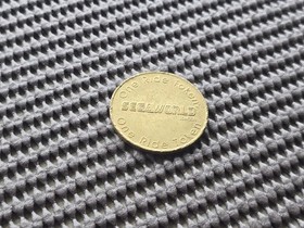 Sonic Hedgehog Welcome To Sega World Ride Coin Token Rare Promo GENESIS SATURN