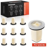 Frankberg 10X NYLON-CLIP Weiß TÜRverkleidung Passend FüR Mitsubishi Colt Eclipse