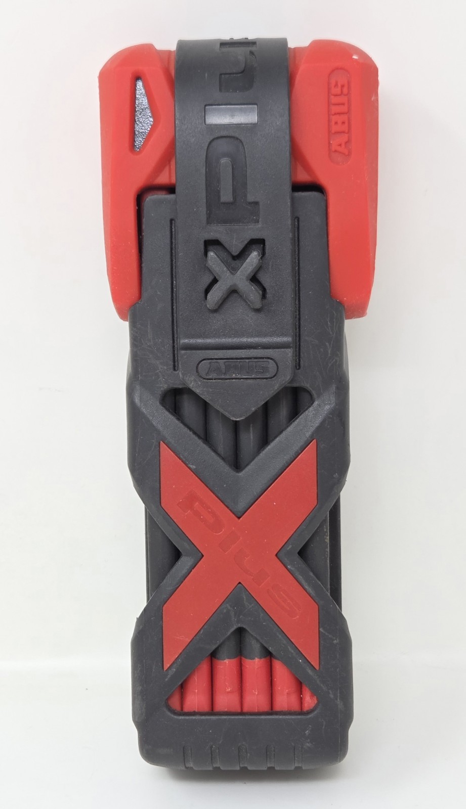 ABUS Bordo Granit XPlus 6500 Folding Lock in Red & Black - 5.5 mm Steel Bars