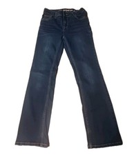 Cat Jack Girls Bootcut Jeans Size 12 Super Stretch Blue Denim EUC