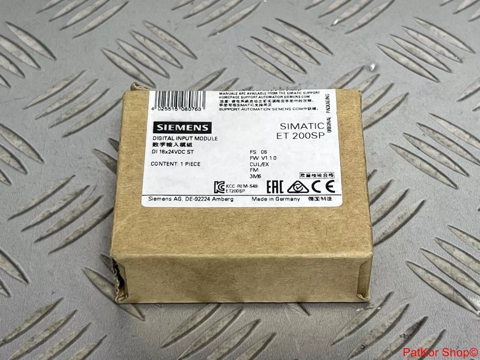 SIEMENS 6ES7 131-6BH00-0BA0 DI 16x24VDC ST ET 200SP