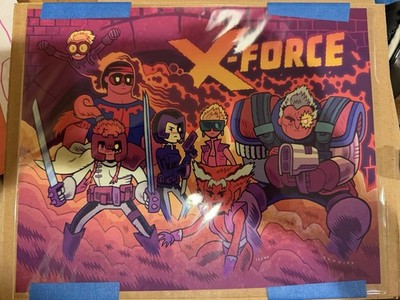 Dan Hipp X-Force X-Men art print limited