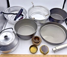 Trangia Cookware Set Camping Pots Alcohol Stove Accessories Made in Sweden 7 pcs