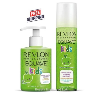 Revlon Professional Equave Green Apple Kids Shampoo 300ml & Conditioner 200ml