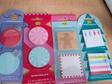 Post-it Notes Christmas Holiday Sticky Notes Lot of 4 NEW Stocking Stuffer 3M