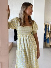FAITHFULL THE BRAND LOUISA DRESS SIZE M floral Print Dress