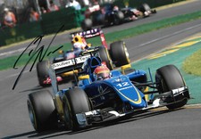Felipe Nasr "clean racing" autograph signed 20x30 cm picture