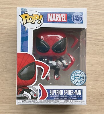 Funko Pop Marvel Superior Spider-Man #1456 + Free Protector