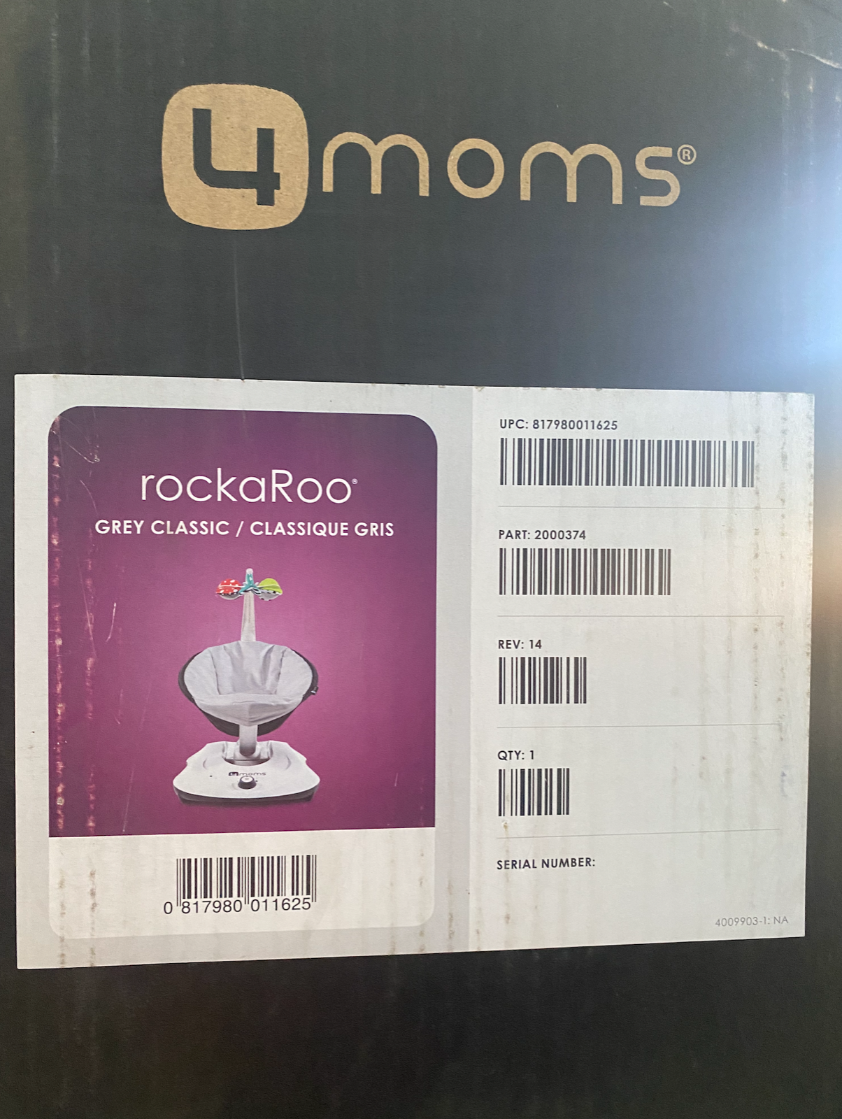 4moms rockaroo rocker classic grey