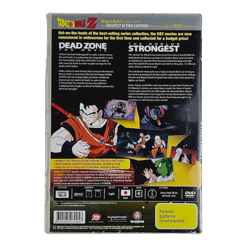 Dragon Ball Z - Dead Zone the movie / The World's Strongest - DVD | Free Post AU - Picture 2 of 6