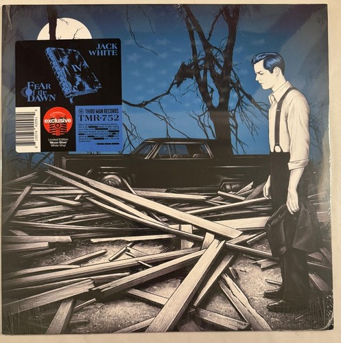 JACK WHITE – FEAR OF THE DAWN - TMR-752 EXCLUSIVE "MOON GLOW" WHITE VINYL LP 19R