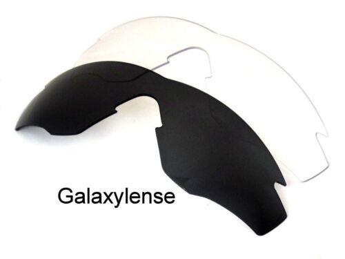 Lentes de repuesto Galaxy para marco Oakley M2 XL negras y transparentes polarizadas 2 pares - Imagen 3 de 5