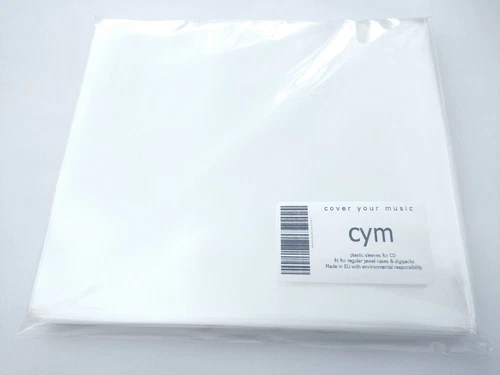Sleeves cover for CD jewel case digipak 100 pcs basic protection no glue