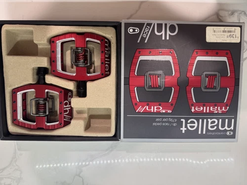 Crank Brothers Mallet DH Bike Pedals Red -- NEW