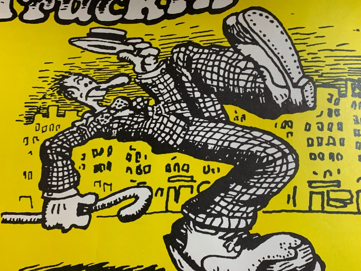 【希少】Keep on Truckin' 70's ブラックライト　ポスター KEEP ON TRUCKIN' VINTAGE 1970's BLACKLIGHT HEADSHOP POSTER