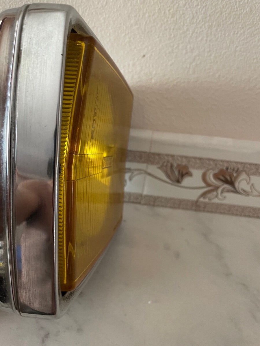 PAIR OF VINTAGE ORIGINAL BOSCH YELLOW FOG LAMP FOG LIGHTS