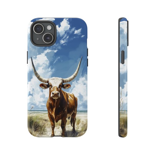 Bull Horns Blue Sky - Phone Ink Cover Case for iPhone, Galaxy, Pixel - 第 46/281 張圖片