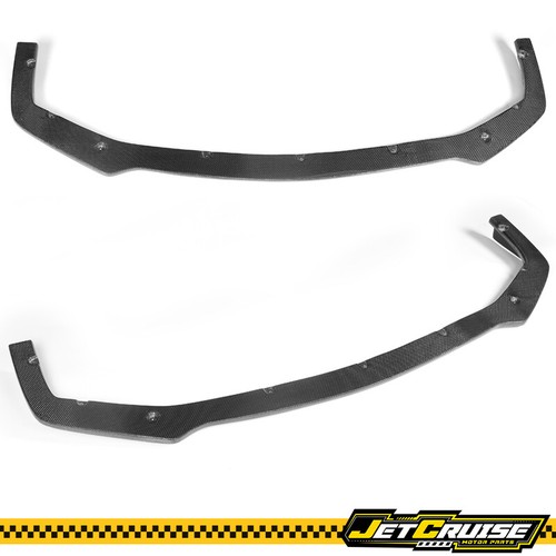 Fits 14-17 Infinite Q50 V37 Sport Only ST Style Carbon Fiber Front Bumper Lip - Picture 4 of 9