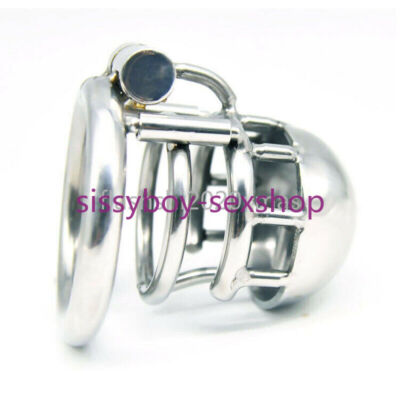 Stainless Steel Male Chastity Cage Puncture Restraint Device Piercing Hook New