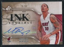 2009 SP SIGNATURE INK CREDIBLE MICHAEL BEASLEY #I-BE HEAT /99 AUTO BJ1