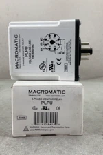 NEW MACROMATIC PLPU MONITOR RELAY 3 PHASE 190-500VAC