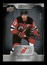 NICO HISCHIER 2023/24 UD ENGRAINED #47 EBONY WOOD PARALLEL #07/49 BF6204