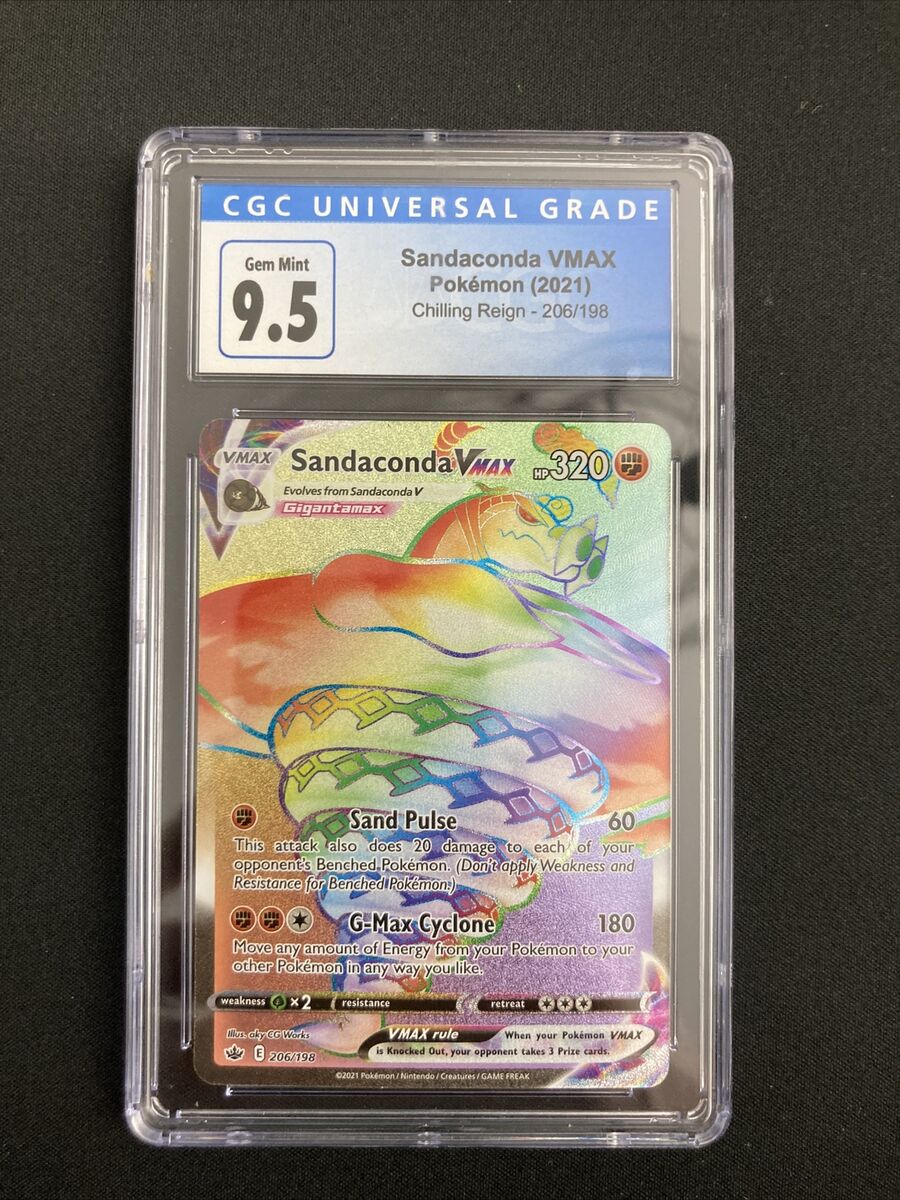 Pokémon TCG Sandaconda VMAX Chilling Reign 206/198 Holo Secret