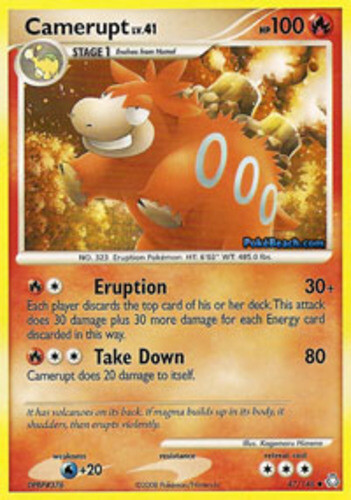 Camerupt - 47/146 - Uncommon x1 - Lightly Played - DP Legends Awakened