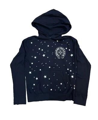 トップス CHROME HEARTS HOODIE NAVY CHROME HEARTS 2010s Horseshoe Stars Hoodie Size M | eBay