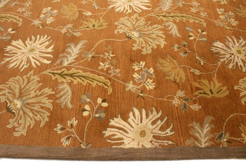 10X13 ft Hand-Tufted Oriental Rug Floral Design Modern Living Room Carpet - Picture 11 of 18