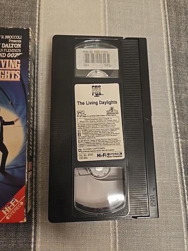 The Living Daylights VHS 1988 CBS FOX James Bond 007 Timothy Dalton - Picture 5 of 5