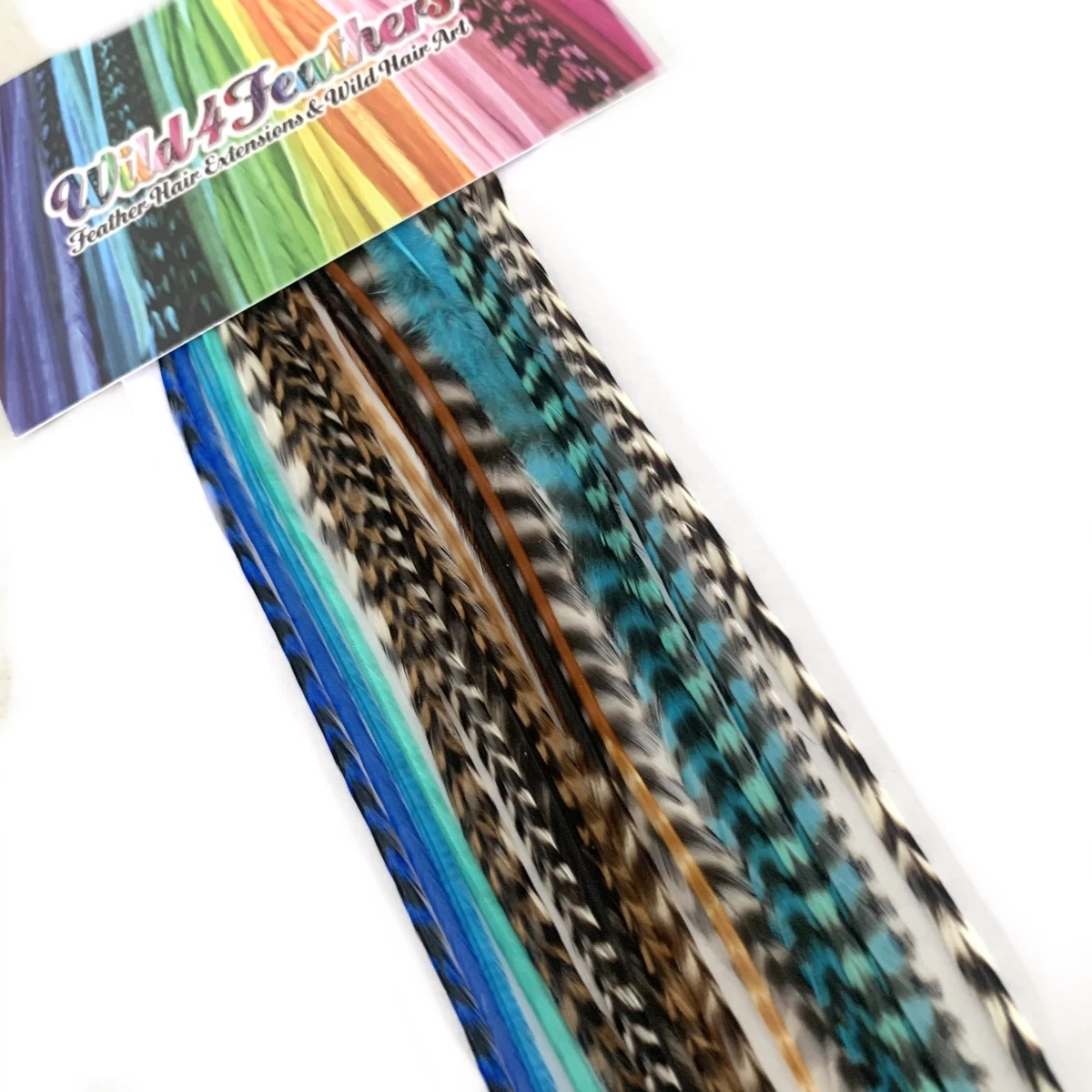 Feather hair extensions bulk medium