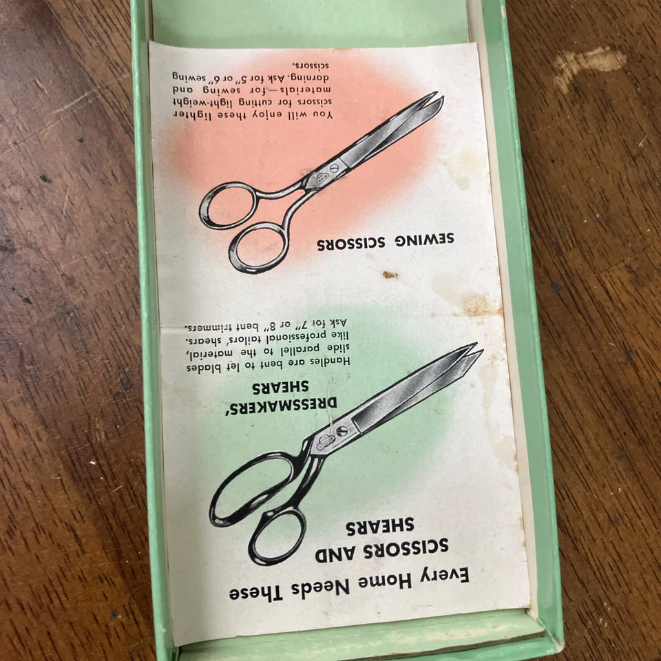 Vintage Wiss Model C Pinking Shears in original box USA 1950s zig zag cut craft - Image 4 of 4