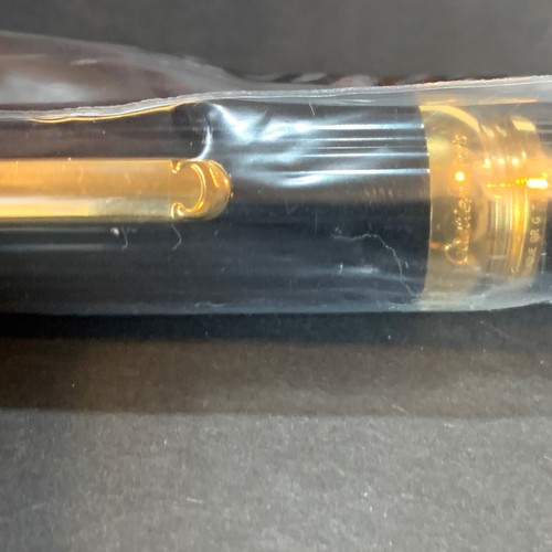 Cartier schwarz Verbund Füllfederhalter Feder 18K Gold Neu alter Lagerbestand mit OVP - Bild 5 von 7