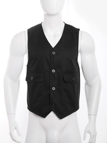 Unisex Kids Uniform Team Waistcoat Service Vest Girls Boys Volunteer Button S-M - Picture 29 of 57