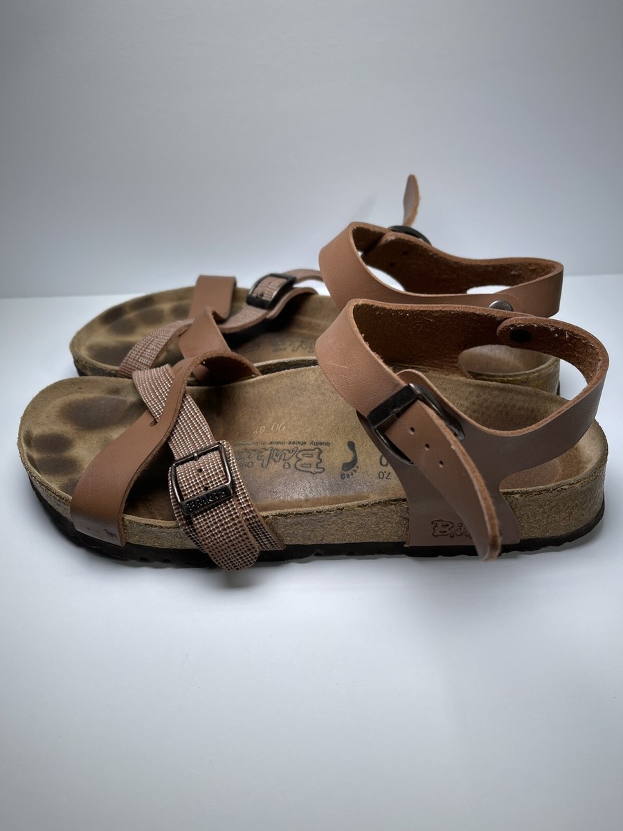 Birki's By Birkenstock Lillie Women's 9 Narrow Brown Plaid Ankle